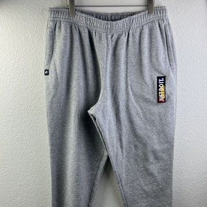 Nike Men's Just Do It Gray Joggers Pants Size XL